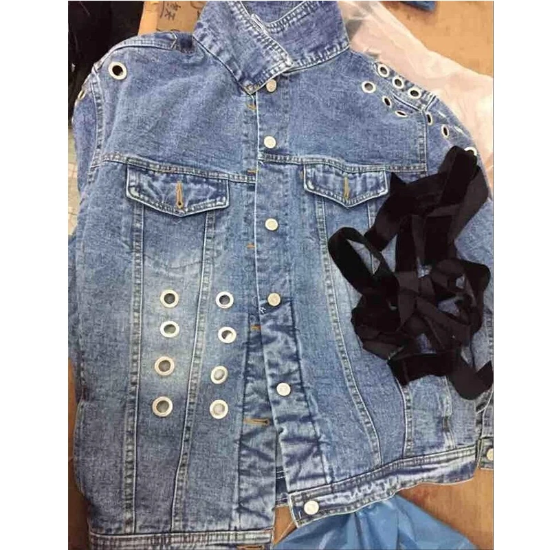 

2017 Spring Autumn Women Casual Denim Jackets Long Sleeve Vintage Female Jean Outerwear Basic Coats casaco feminino M174