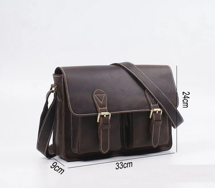 Для мужчин Винтаж 13 &quotноутбук натуральная кожа сумка из плотной коровьей кожи