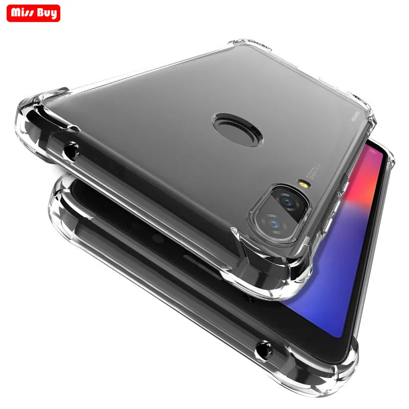 Противоударный ТПУ силиконовый прозрачный чехол для Huawei Honor 8X 7X 6X Mate 10 20 Lite Pro P20 P30
