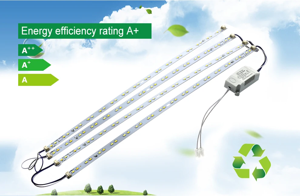Высокая яркость 5730 LED бар огни светодиодные трубки для потолочного светильника с хорошим качеством драйвер питания AC220V только