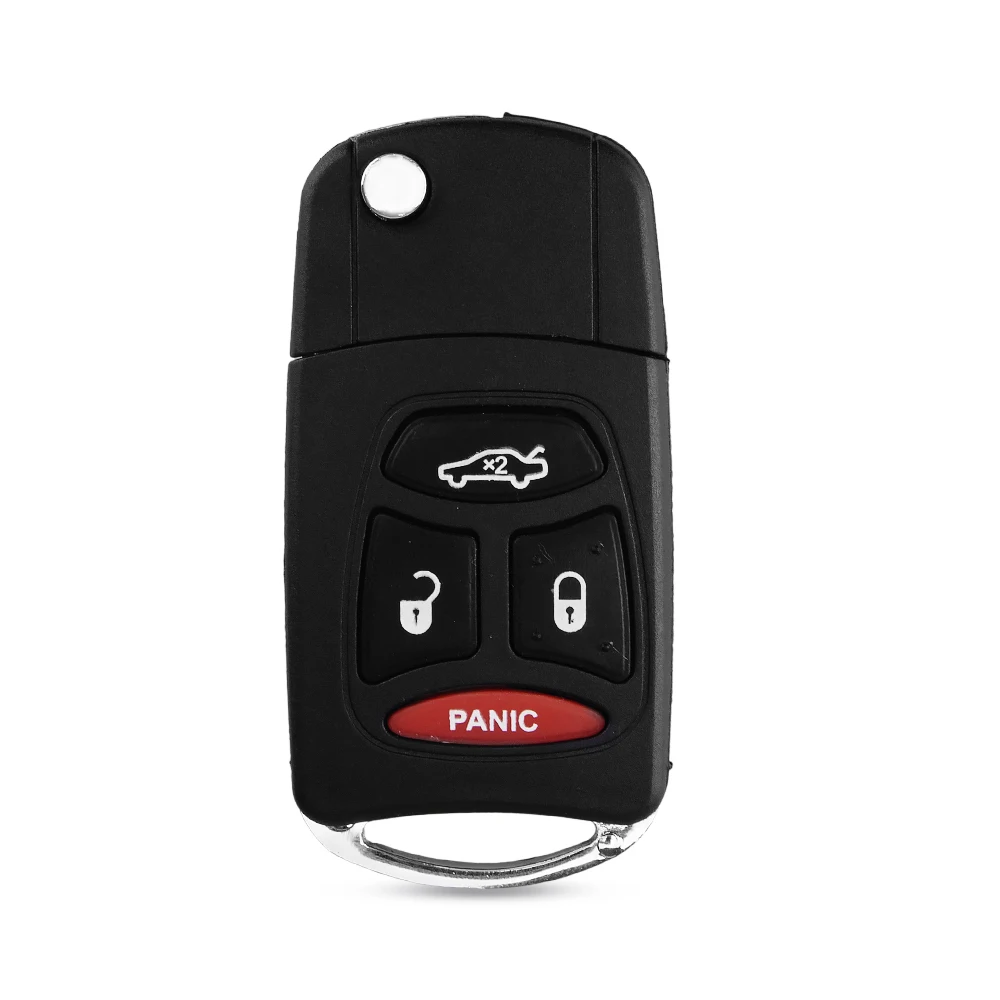 Чехол KEYYOU для дистанционного ключа чехол с 4 кнопками Dodge Jeep Commander Grand Cherokee Chrysler Aspen