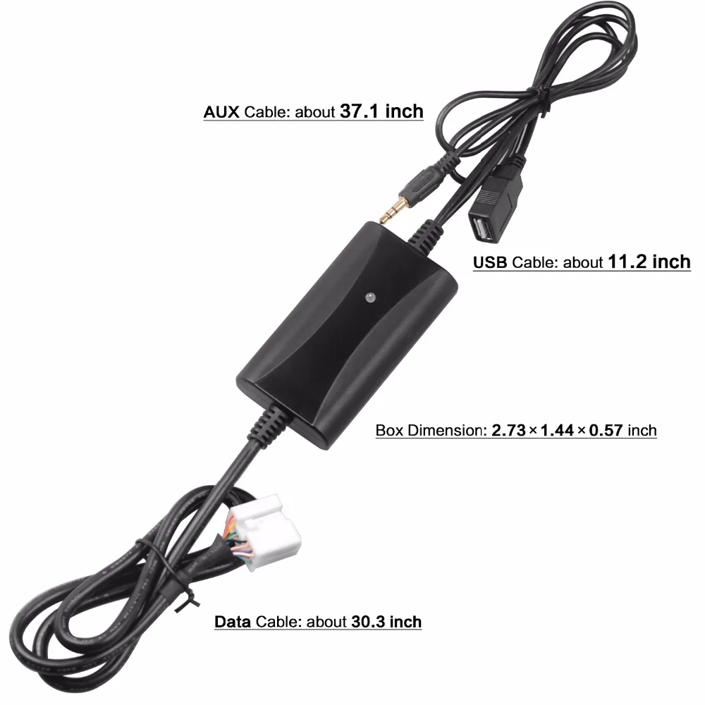 APPS2Car стерео AUX вход Адаптер вспомогательный MP3 комплект USB зарядное устройство