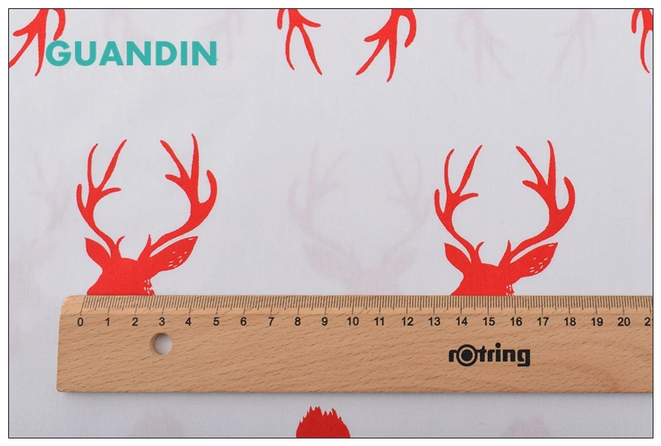GUANDIN, Новая Рождественская серия саржевое печатное лоскутное изделие из хлопчатобумажной ткани/DIY шитье и материал для стеганых изделий ткань для вышивания кукол 40x50 см 7 шт./упак
