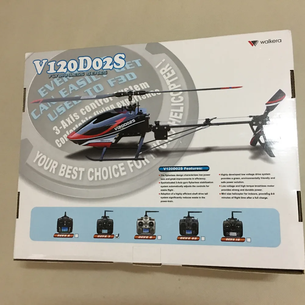 Walkera Новый V120D02S мини 3D Радиоуправляемый вертолет RTF с инфракрасный пульт