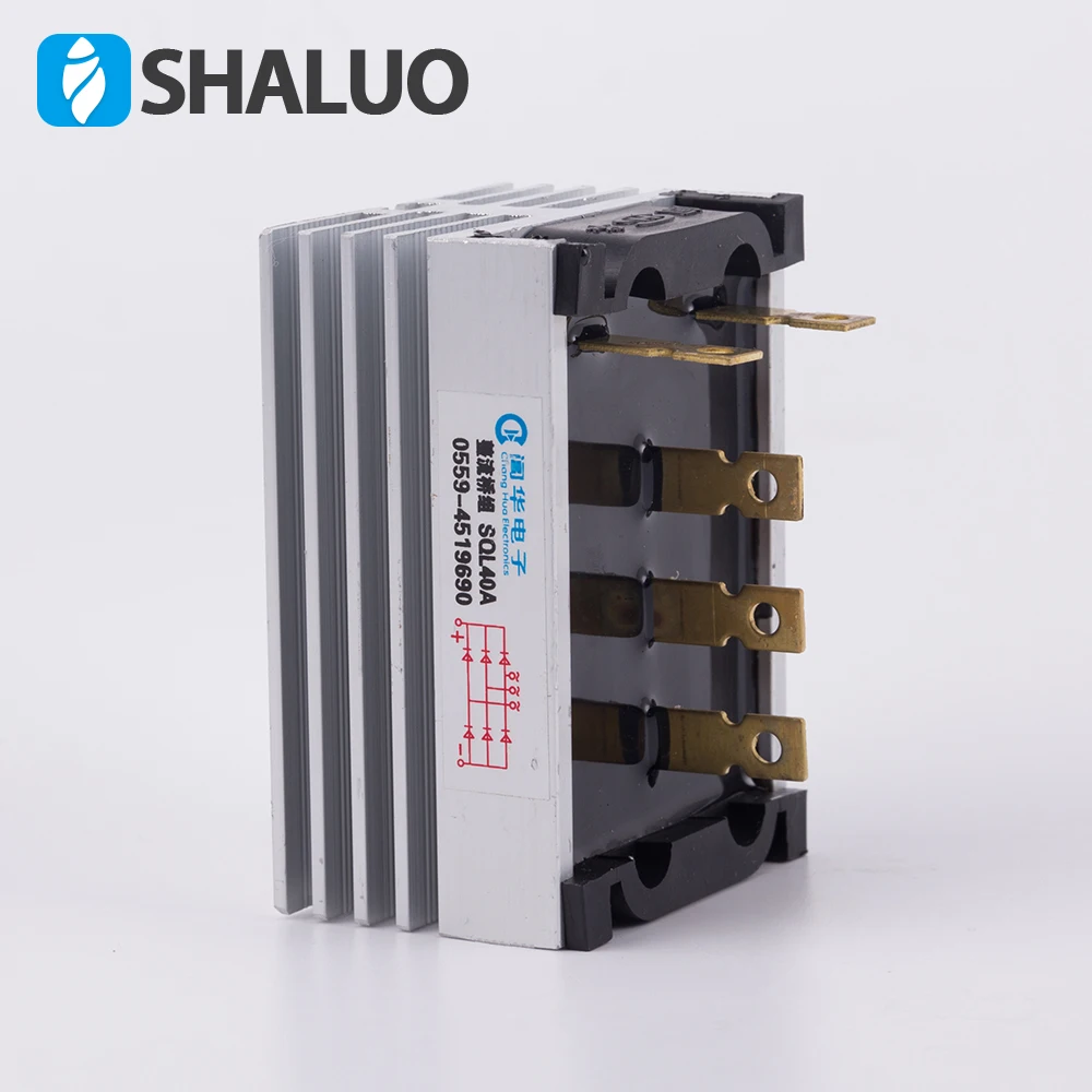 Алюминиевый радиатор SQL40A 40 А 1000 В трехфазный диодный мост быстрое использование