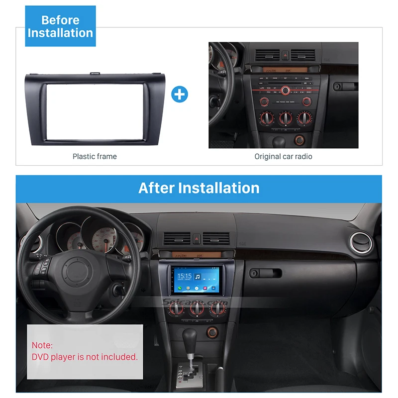 Автомобильная радиоустановка Seicane для Mazda 3 Axela 2004-2009 гг. двойной разъем блок аудио