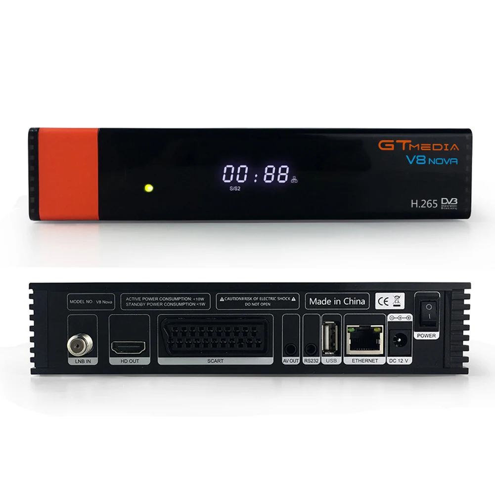 V8 upgrade Gtmedia NOVA спутниковый ТВ ресивер DVB S2 Европейский Clines для 1 года встроенный Wifi