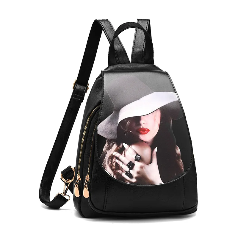 Высококачественные Женские Рюкзаки Дорожные Сумки из искусственной кожи