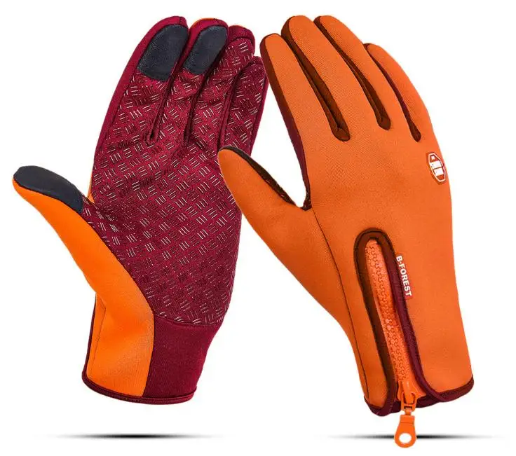 Winter Touch Screen Gloves Men Warm Windproof Glove Fashion Classic Camping Hiking Motorcycle Sports Full Finger Unisex Gloves