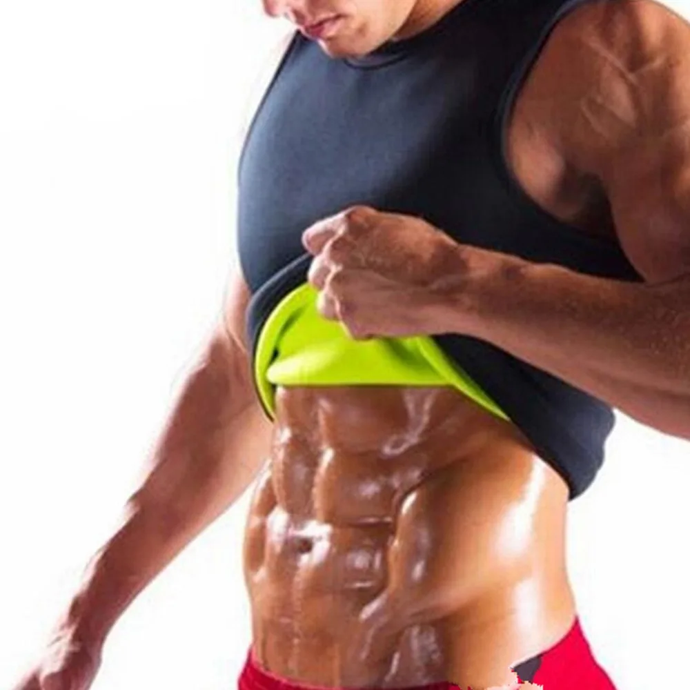 

Sauna Vest Body Shaper Neoprene Promote Sweat Waist Trainer Tummy Slimming Shapewear Male Modeling Belts Losing Weight Workout