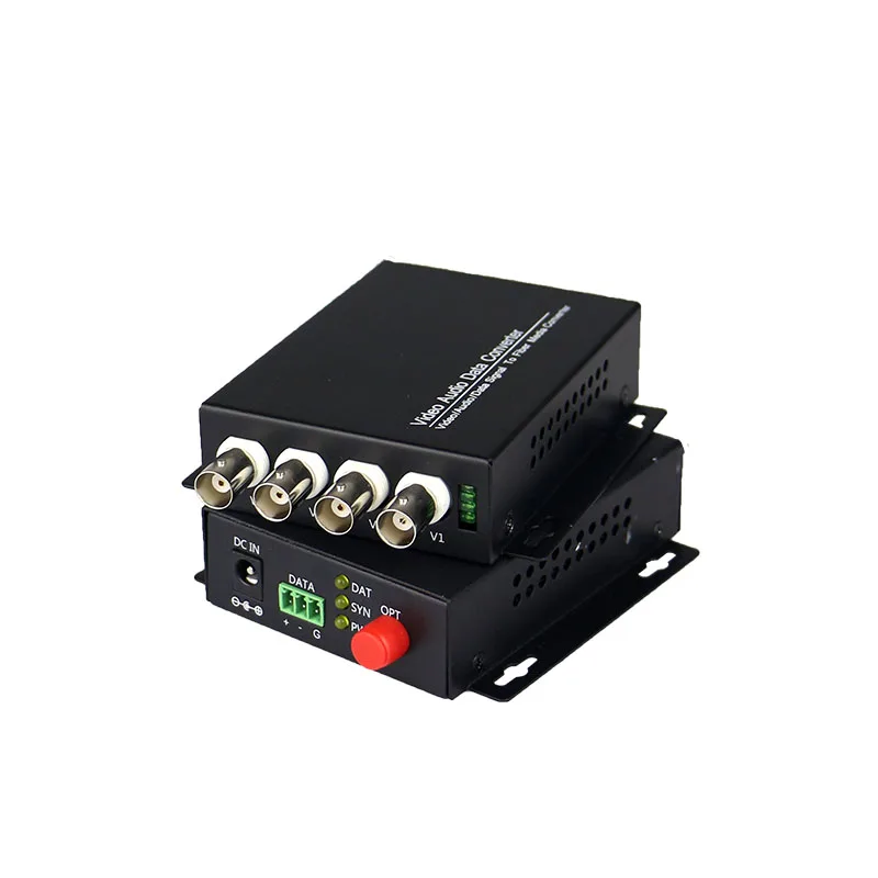 4 канальный цифровой видео оптический приемопередатчик однооптоволоконный