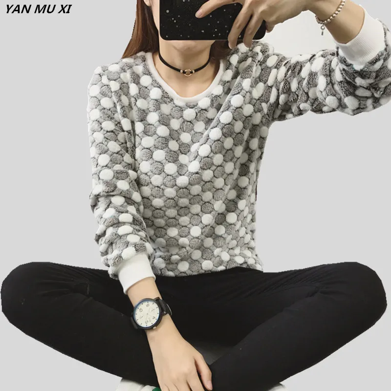 Модный осенне-зимний женский свитер новый бренд YANMUXI 2017 Круглый принт Harajuku