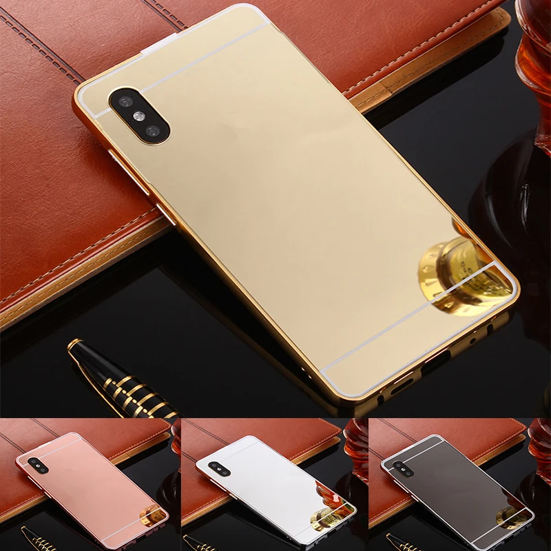 Для Samsung Galaxy A50 чехол Золотое зеркало Алюминиевый противоударный для A 50 2019 A505 A505f Sm