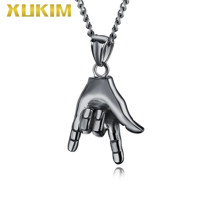 Набор украшений в стиле хип-хоп панк-рок Золотая подвеска с цепочкой | Украшения и