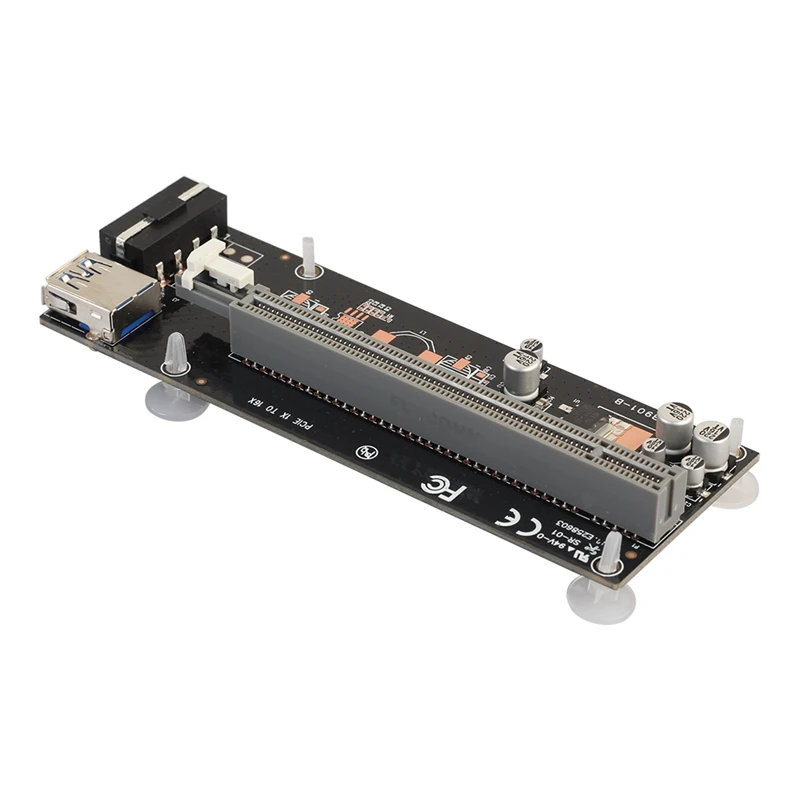 1 x 16x PCI-E PCI Express Extender Riser Card With 60cm USB3.0 and SATA 15pin-4pin IDE Power Cord For BTC Mining Machine |