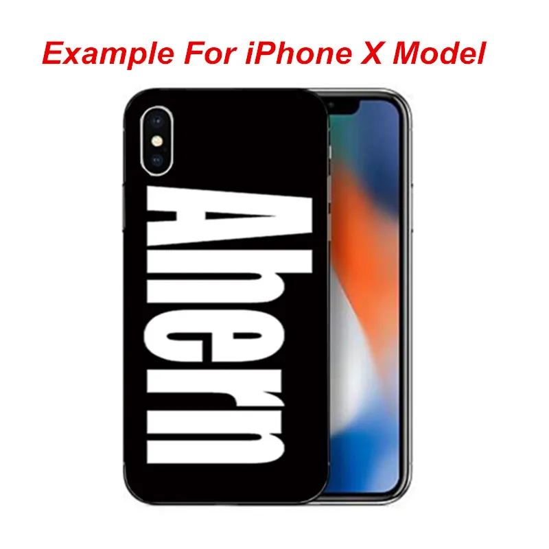 OLNYLO персонализированные пользовательские имя для iPhone X XS Max XR чехол мягкий ясно