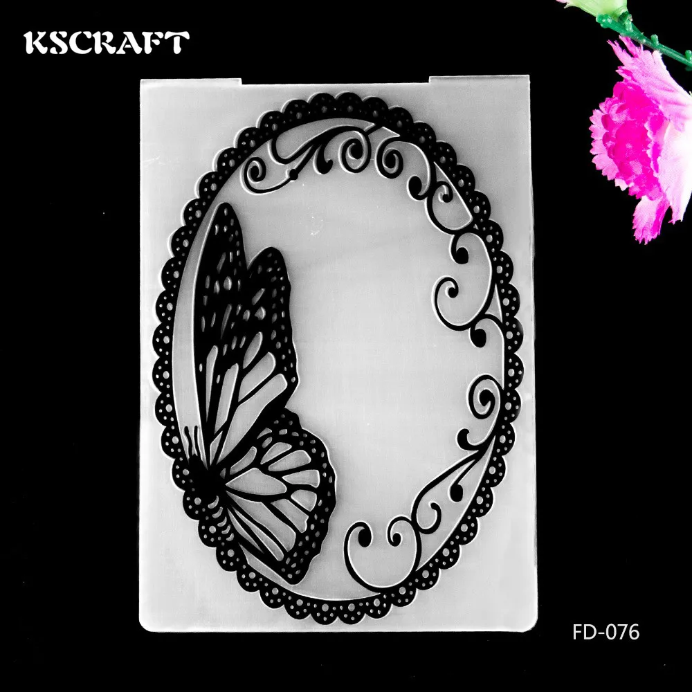 Ksccraft пластиковые папки для тиснения бабочки поделок скрапбукинга бумажное