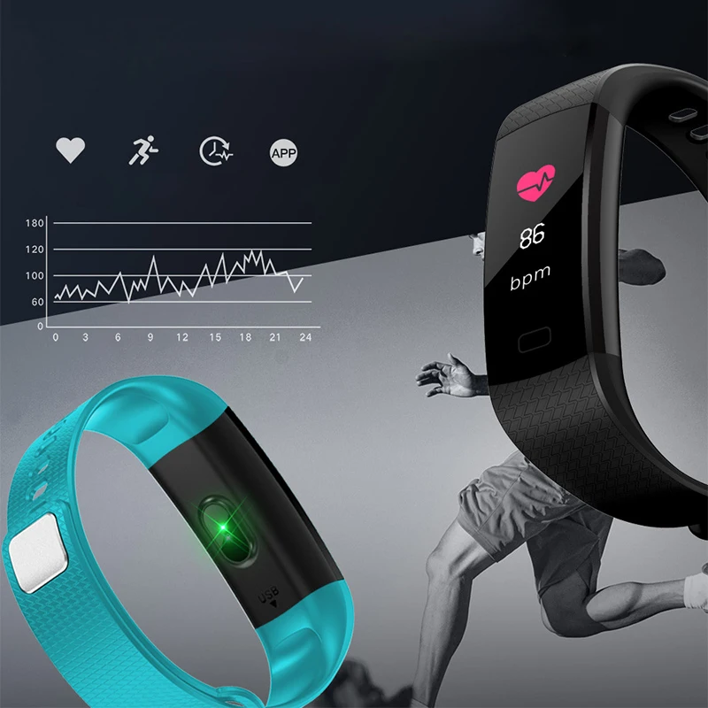 Спорт Смарт Детские часики для девочек и мальчиков Smartwatch наручные часы студентов