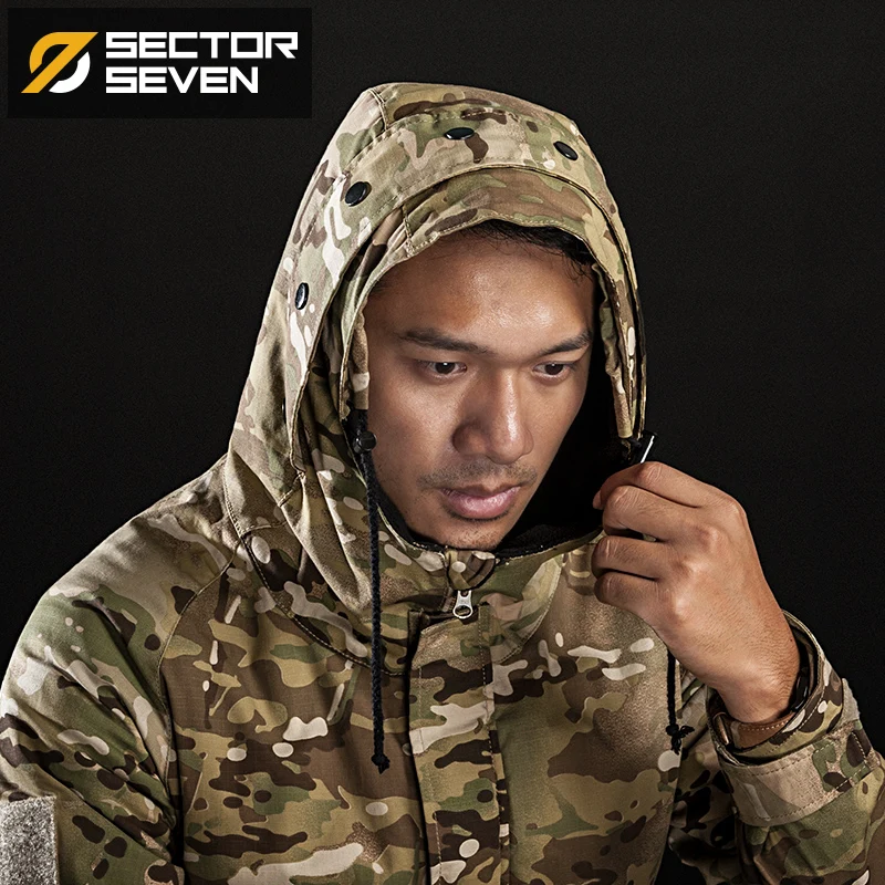 Мужская тактическая камуфляжная куртка Sector Seven ветрозащитная водонепроницаемая