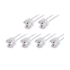 6 шт.лот MR16 основание светильника MR11 GU5.3 G4 керамический Разъем гнездо держателя света с печатной платой с провод для LED галогенная лампа