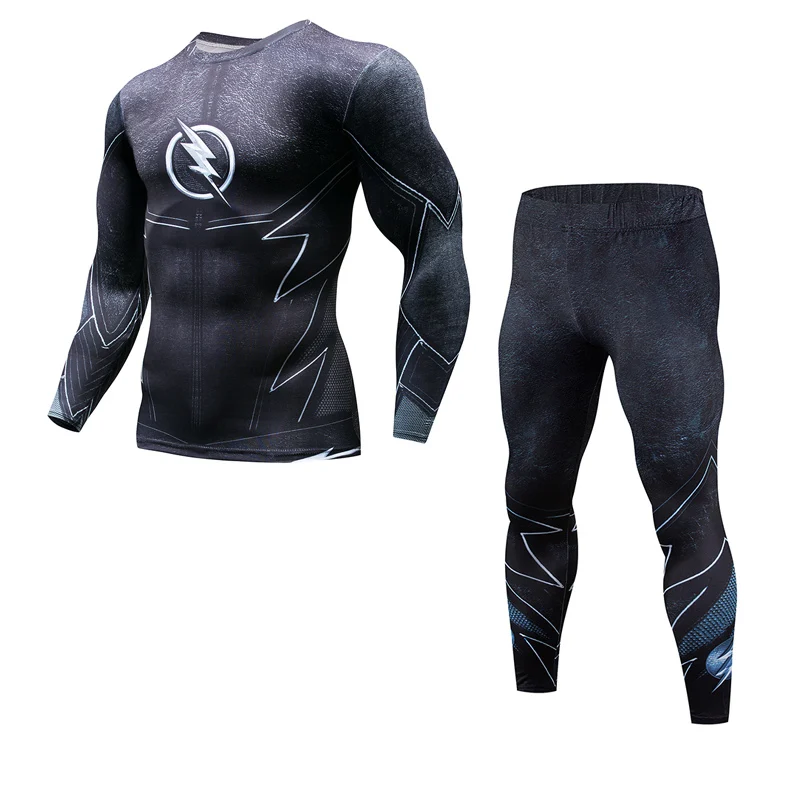 MMA rashguard Herren fitness Multifunktion футболка Anzug 3D Druck Herrenhose schnell trocknendes Rashgard T Shir|Беговые