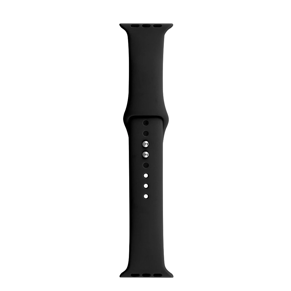Спортивный силиконовый ремешок с двойной пряжкой для apple watch серии 4321 сменный Браслет ремешок для часов Ремешок для часов для apple watch 42 38