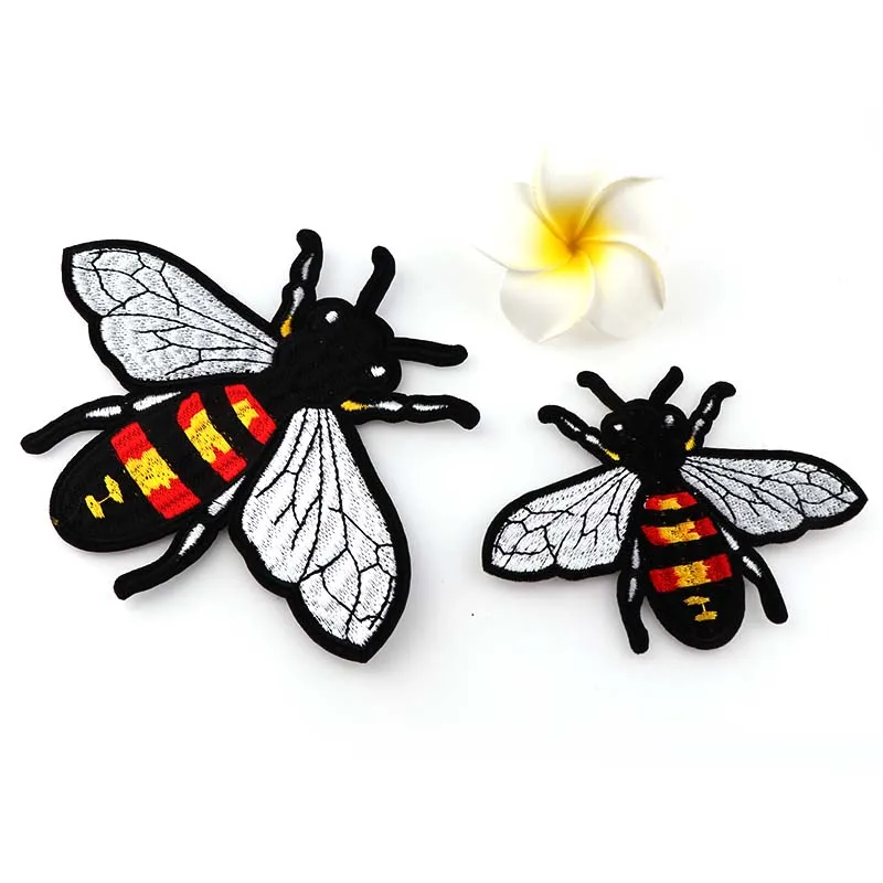 1 Pc Embroidery Bee Patches Mulity Iron On Punk Motif Applique DIY Clothes Accessory Stickers | Дом и сад
