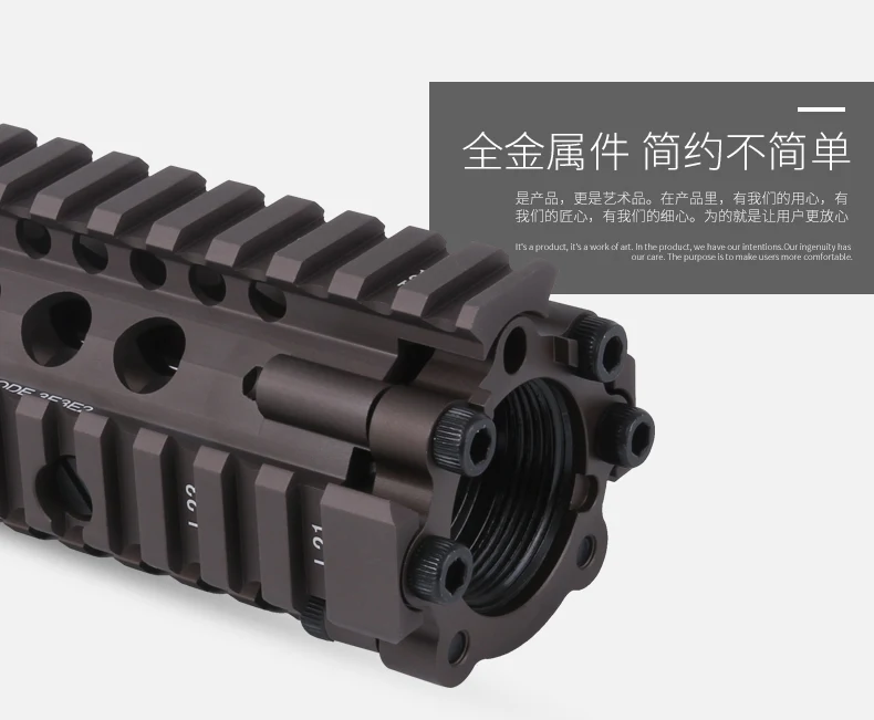 Алюминиевый жесткий слой анодированный MK18 RISII " 9" 1" страйкбол handguard черный CB тактический рельс для AEG GBB гель-бластер