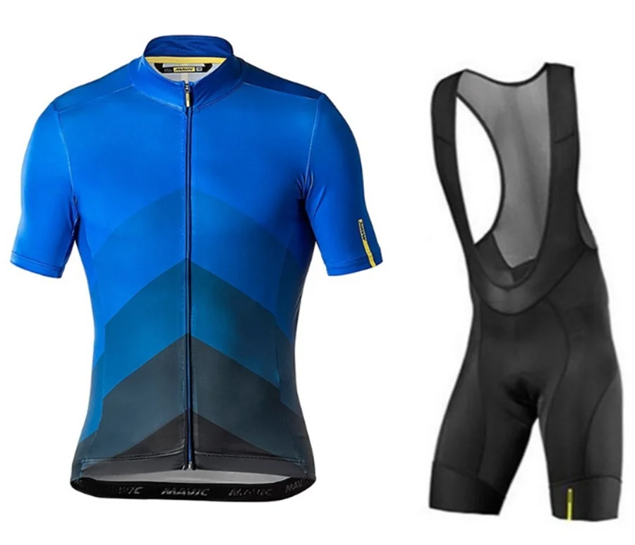 Pic Color Pro Mavic Велоспорт Джерси Набор летний Велоспорт Набор гоночный велосипед одежда костюм Быстросохнущий горный велосипед одежда Велоспорт Спортивная одежда - Цвет: Pic Color