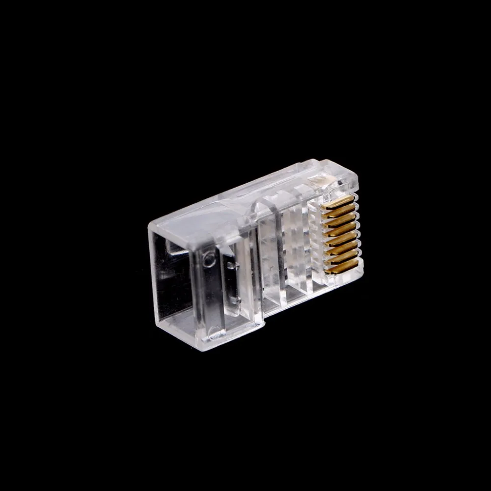 Планшет-OOTDTY 100 шт./упак. RJ45 8-контактный разъем CAT6 сетевой кабель модульные Ethernet
