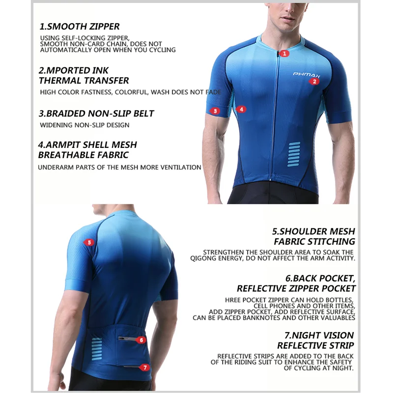 PHMAX летняя велосипедная майка Дышащая MTB одежда для велоспорта Майо Ropa Ciclismo