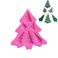 christmas trees series silicone candy cake moulds fondant molds