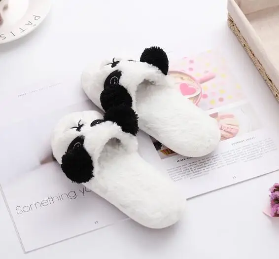 COVOYYAR Cartoon Unicorn Women Home Slippers Winter Warm Indoor Fur House Floor Slippers Women Cotton Furry Shoes WSL564