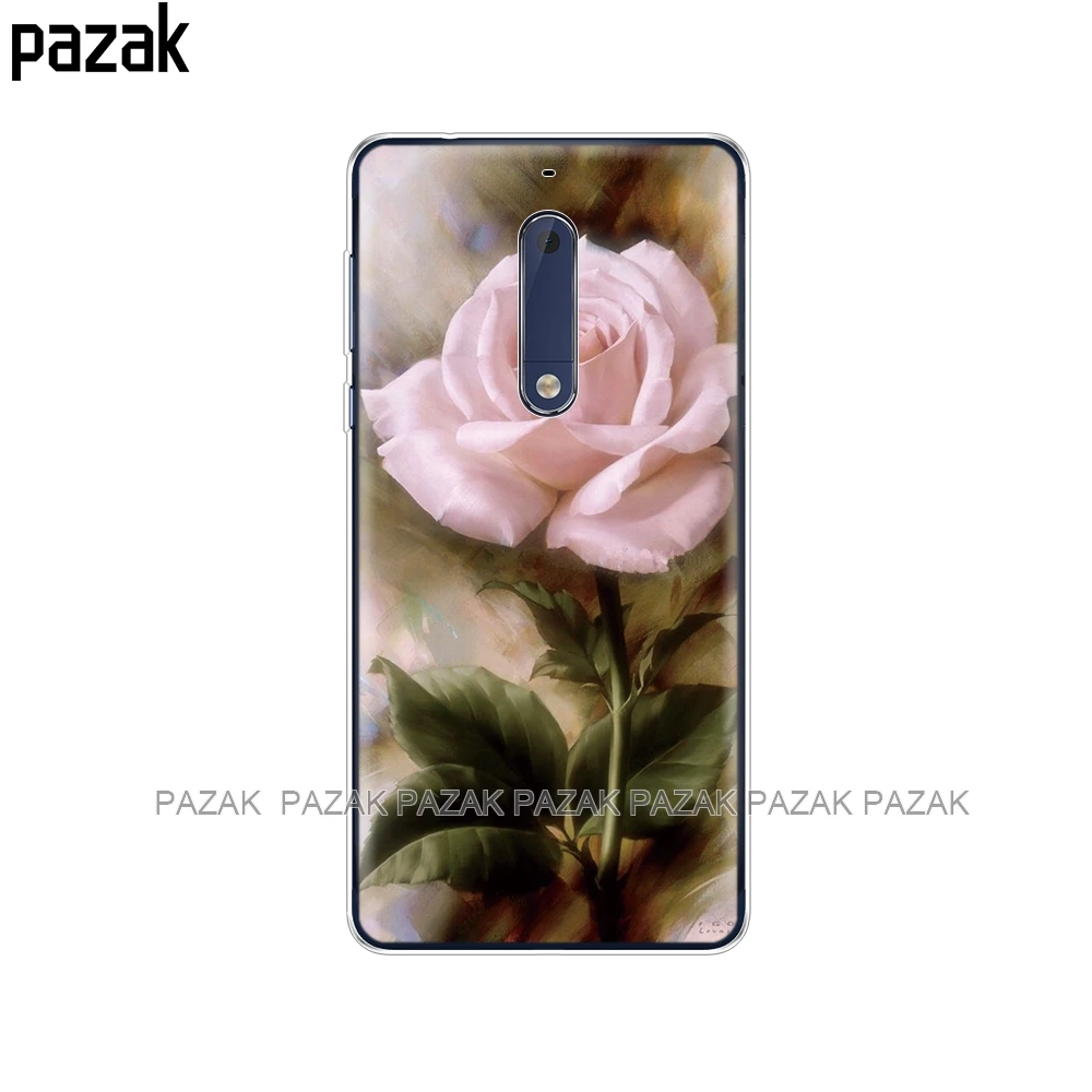 61456 Силиконовый чехол для Nokia 1, 2, 2,1, 3, 3,1, 5, 5,1 plus, чехол, мягкая задняя крышка из ТПУ для телефона, противоударный чехол, защитный бампер - Цвет: 61456