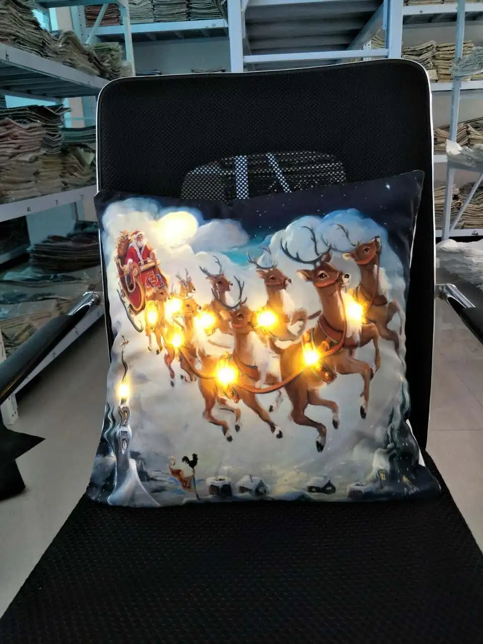 Новый рождественский Креативный светодиодный светильник с рисунком лося