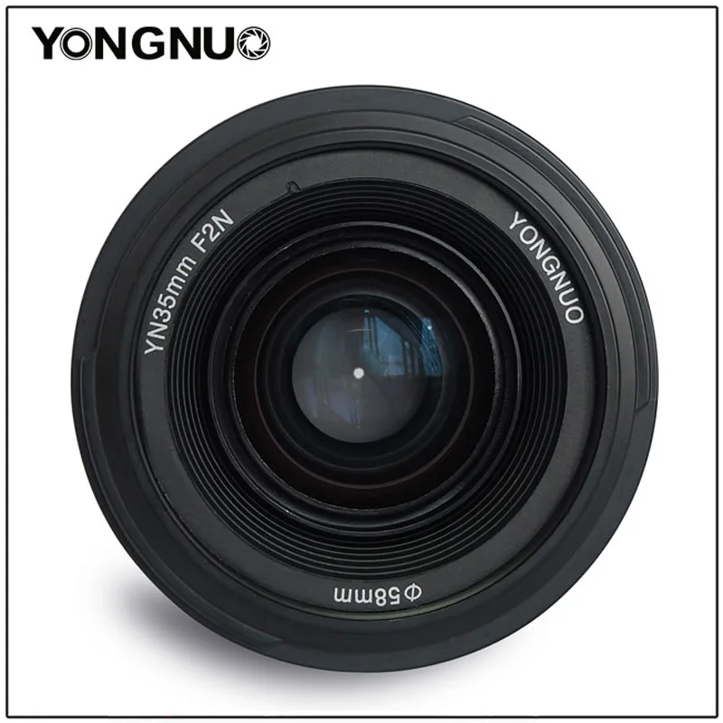 Объектив YONGNUO YN 35 мм F2N AF MF F2.0 широкоугольный объектив с фиксированным фокусом для