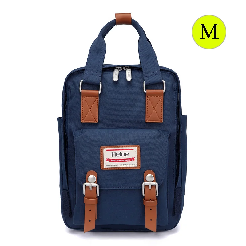 dark blue M Heine большая сумка для подгузников для беременных, дорожный рюкзак, сумка для детских вещей, водонепроницаемая квадратная сумка для подгузников, модная сумка для мам и Пап - Цвет: dark blue M