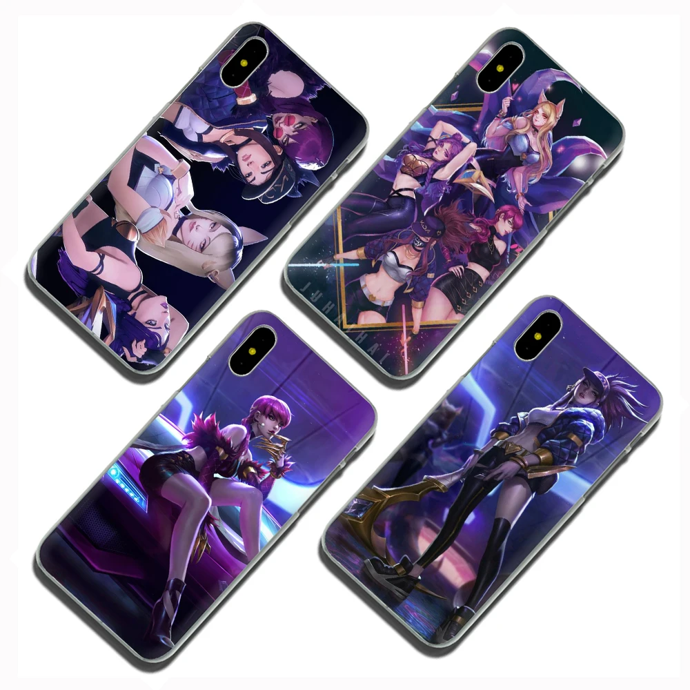 Лига Легенд kda kaisa жесткий чехол для телефона для iPhone 5 5S 6 6s 7 8 plus X XR XS 11 Pro Max