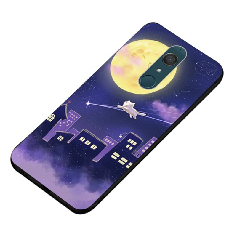 Силиконовый мягкий чехол из ТПУ с изображением лунного кота для Google Pixel 2 3 XL Wiko Harry