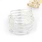 10 шт.лот расширяемый кабель, проволочный браслет, браслет для детей, DIY регулируемые браслеты, ювелирные изделия, оптовая продажа