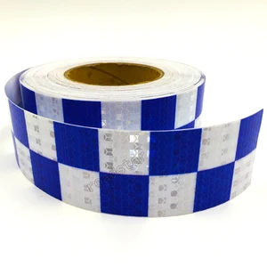 5 см X 5 м акриловая клейкая сияющая Светоотражающая наклейка предупреждающая лента квадратная печать для безопасности автомобилей