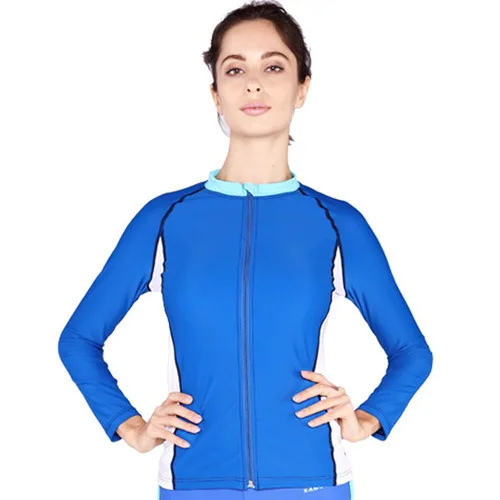 

woman Sexy long sleeves Women Rash Guards Swimsuit Kite Surfing drifting fishing Snorkeling Wetsuit fato de mergulho