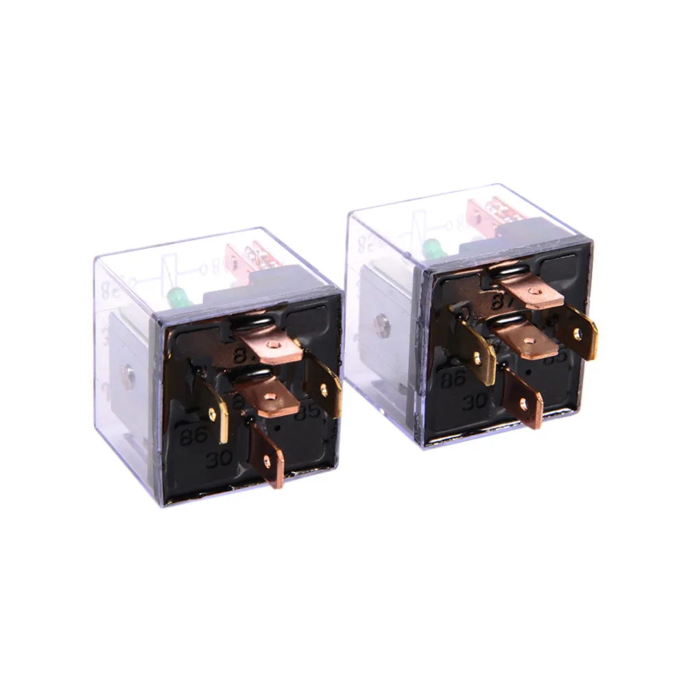 2 шт./лот 5PIN реле 12 В 80A 1NC + 1NO SPDT 5 P Green Lamp автомобильное Pin серия | Автомобили и