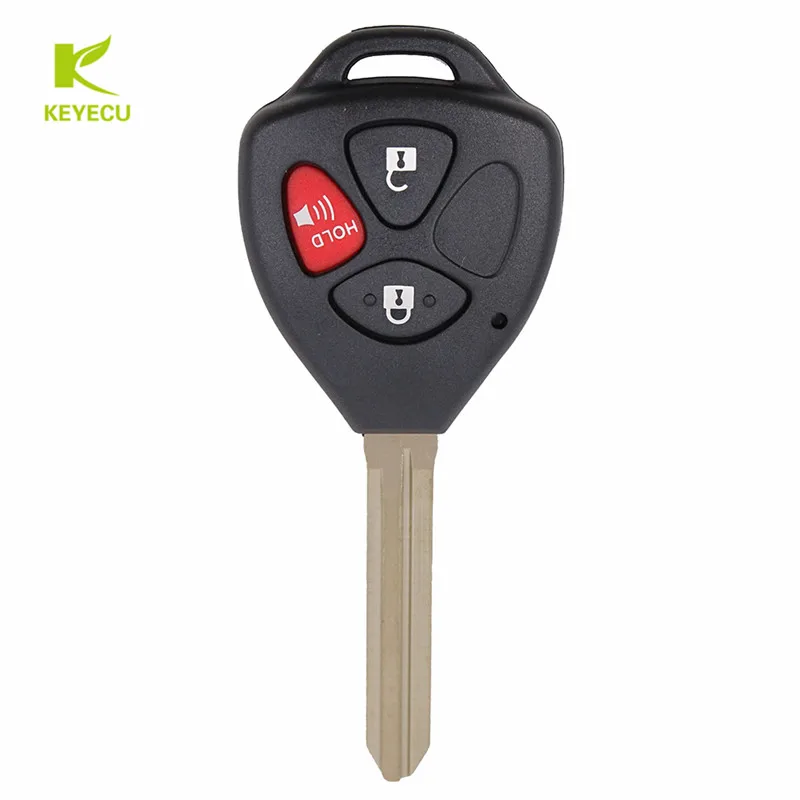 

KEYECU New Replacement Remote Key Fob 3Button New Remote Key Fob 315MHz 4D67 Chip FCC: GQ4-29T for Toyota Matrix Venza