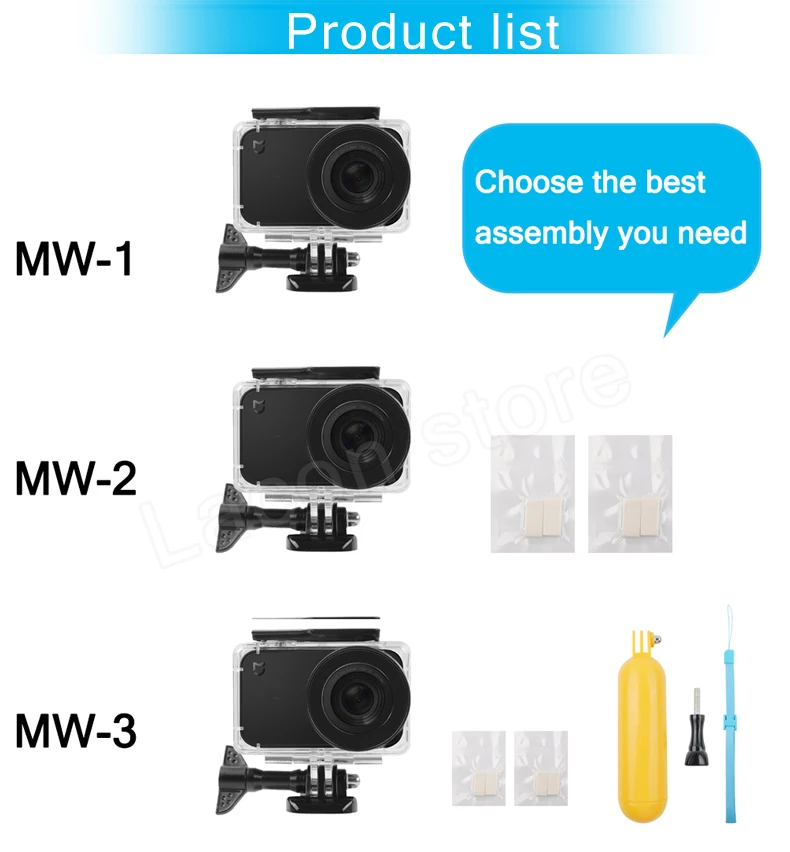 45 м Дайвинг водостойкий Чехол для Xiaomi Mijia 4 к мини Экшн-камера чехол для Mijia мини-камера защитный корпус