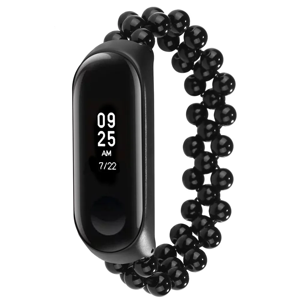 Ювелирные изделия из бисера ремешок для Xiaomi Mi Band 5 4 3 рамки женщин свежий Модные