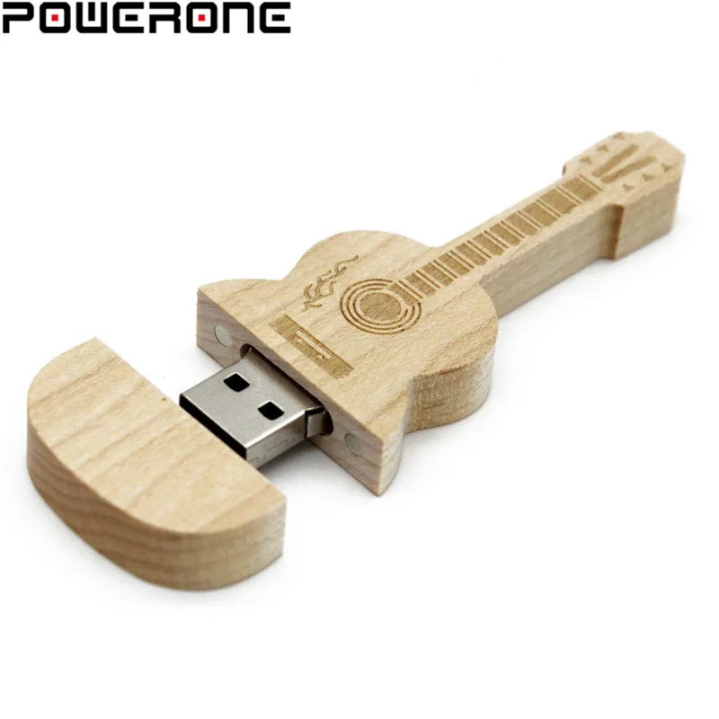 POWERONE деревянные гитары стиль usb флэш-накопитель музыкальный накопитель 8 ГБ 16 ГБ 32 ГБ 64 Гб карта памяти Флешка USB 2,0 u флэш-накопитель