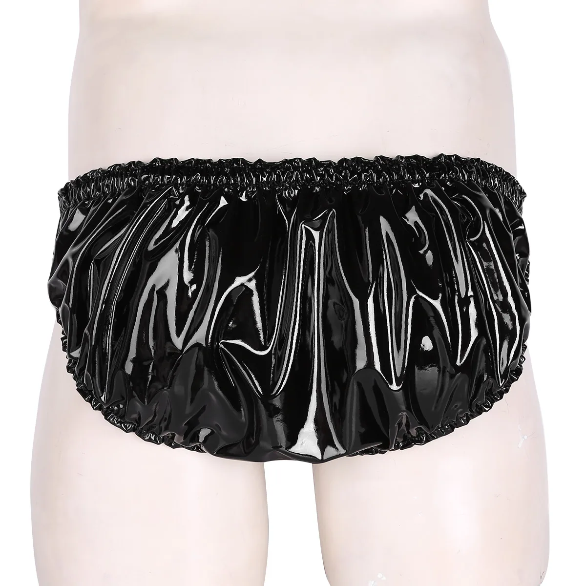 Мужское нижнее белье мужское трусы женское из лакированной кожи бикини модные с