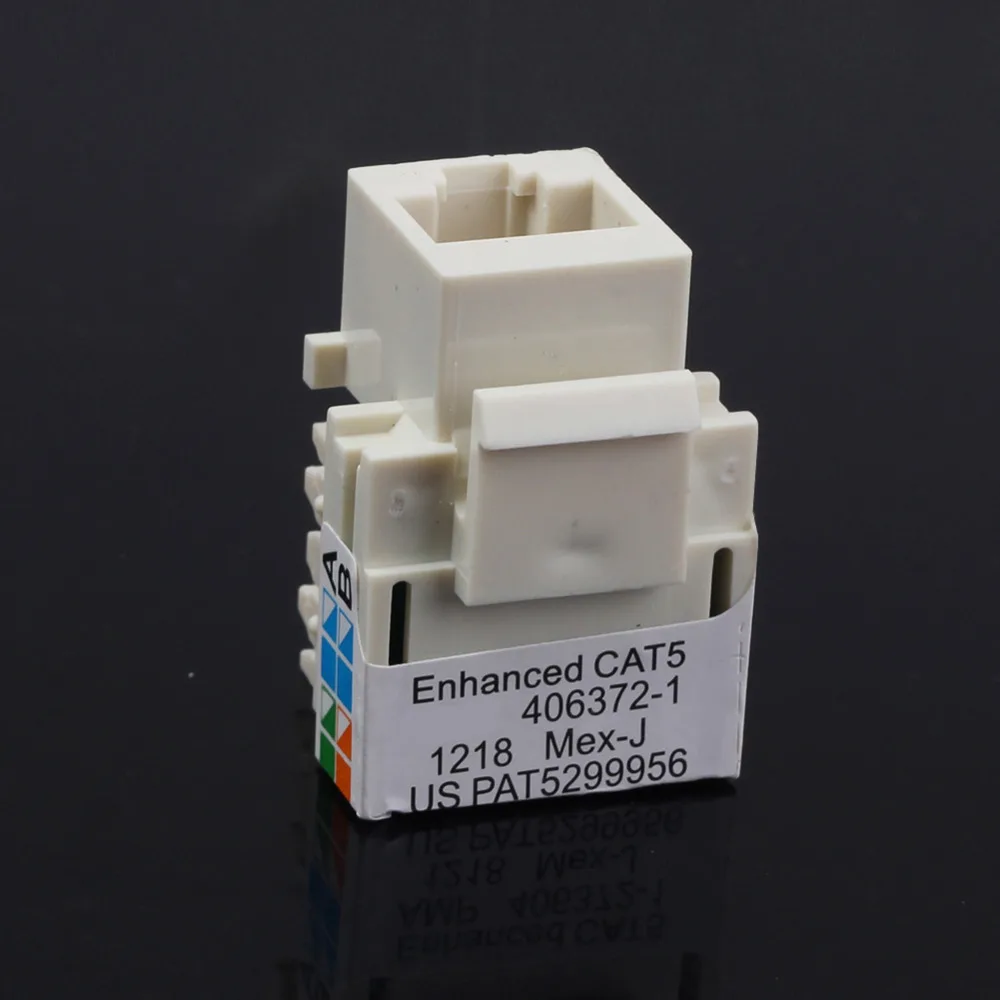 10x Cat6 RJ45 Punch Down Keystone Jack CAT6 Network Ethernet White Lot Pack|rj45 female|rj45 hdmirj45 inline extension coupler |