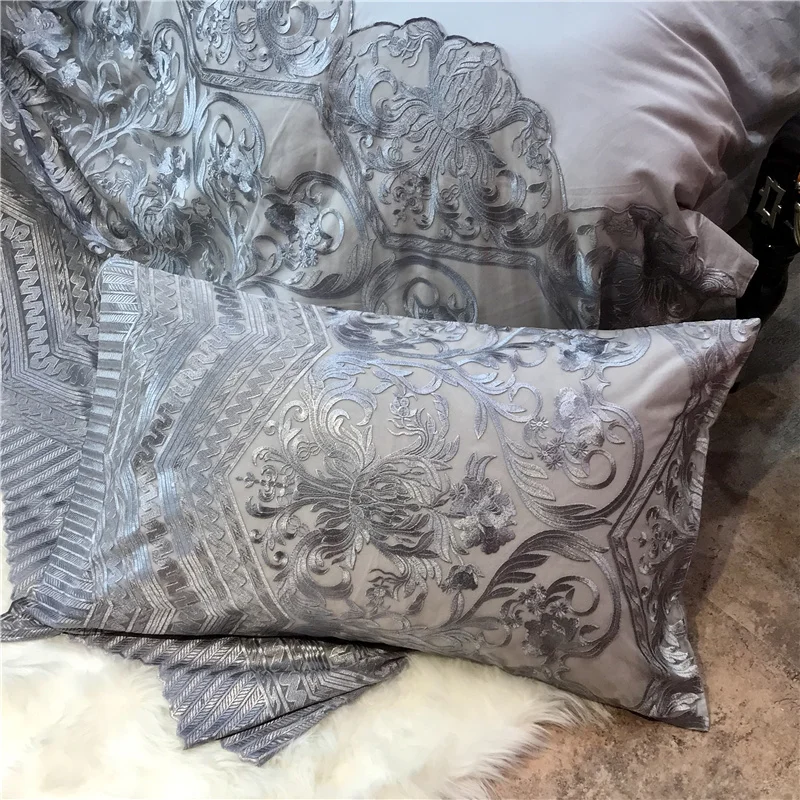 Комплект постельного белья из египетского хлопка 4 наволочки 6 шт. | Дом и сад